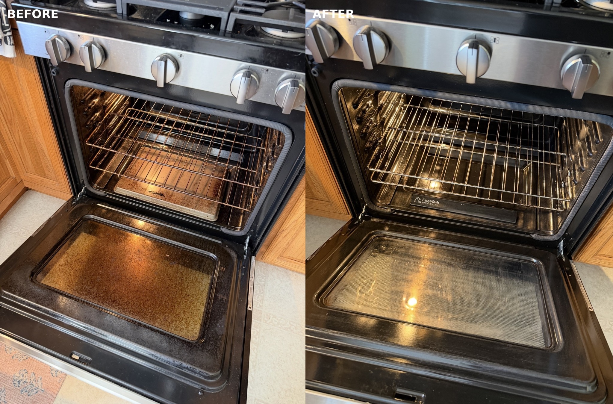Oven deep cleaning